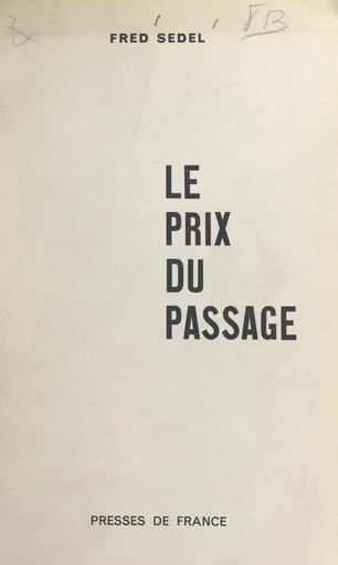 Le prix du passage - Fred Sedel - FeniXX réédition numérique