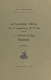 Les consultations politiques dans le département de l'Allier