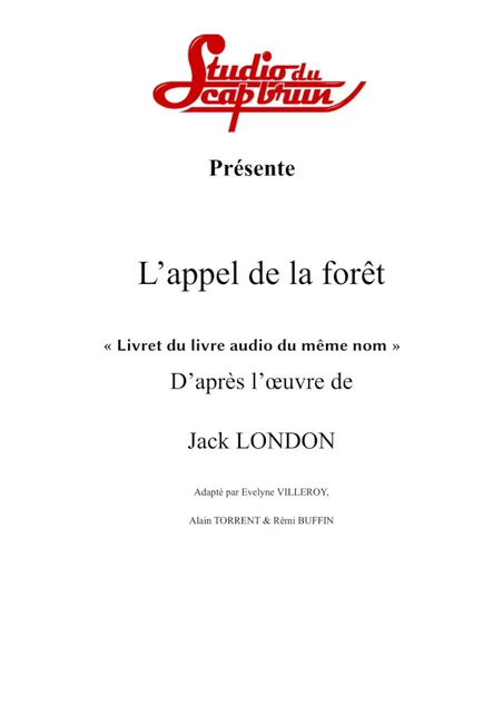 L'Appel de la forêt - Studio du Cap Brun - Librinova