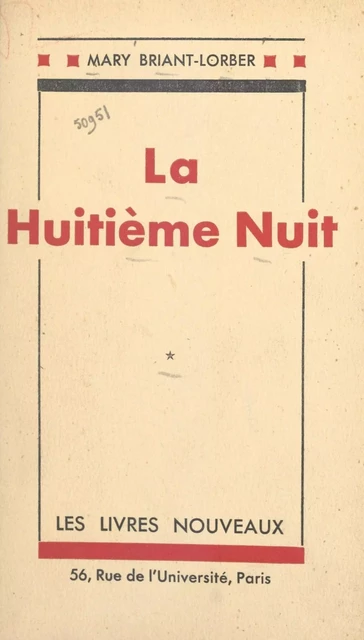 La huitième nuit - Mary Briant-Lorber - FeniXX réédition numérique