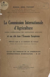 La Commission internationale d'agriculture (Union internationale des associations agricoles)