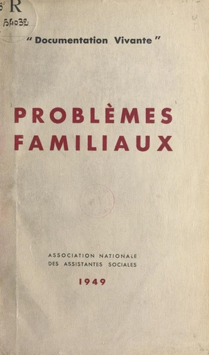 Problèmes familiaux - Robert Boudet,  Bérard,  Millet - FeniXX réédition numérique