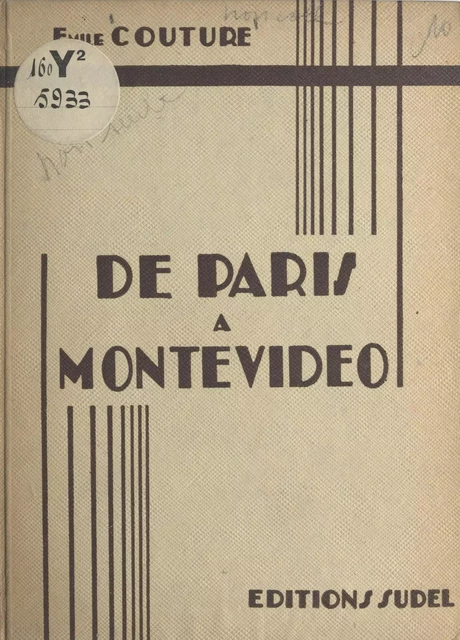 De Paris à Montevideo - Émile Couture - FeniXX réédition numérique