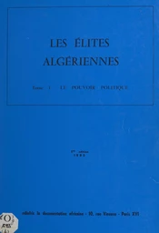 Les élites algériennes (1)