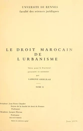 Le droit marocain de l'urbanisme (2)