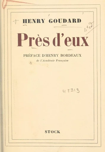 Près d'eux - Henry Goudard - FeniXX réédition numérique