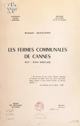 Les fermes communales de Cannes