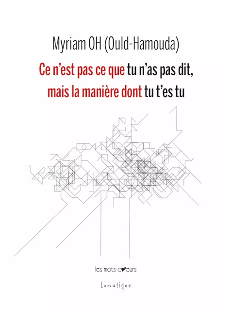 Ce n’est pas ce que tu n’as pas dit, mais la manière dont tu t’es tu - Myriam Oh (Ould-Hamouda),  Phormazero - Editions Lunatique