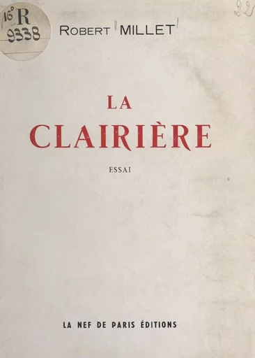 La clairière - Robert Millet - FeniXX réédition numérique