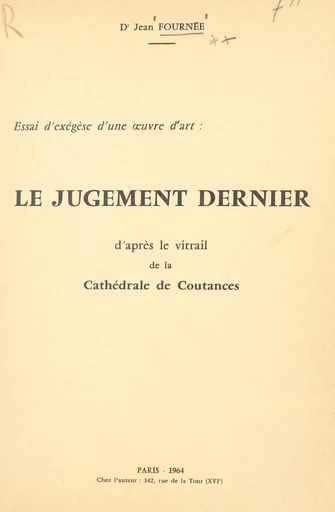 Le jugement dernier - Jean Fournée - FeniXX réédition numérique