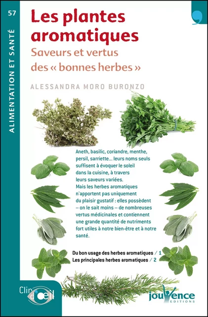 Les plantes aromatiques - Alessandra Moro Buronzo - Éditions Jouvence