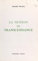 La notion de transcendance