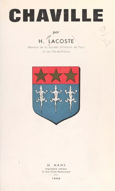 Chaville - Henri Lacoste - FeniXX réédition numérique