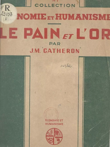 Le pain et l'or - Jean-Marie Gatheron - FeniXX réédition numérique