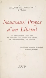 Nouveaux propos d'un libéral