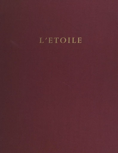 L'étoile - Christiane Corty Neave - FeniXX réédition numérique