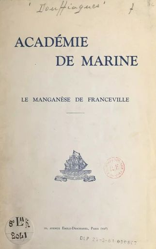 Le manganèse de Franceville - Pierre Douffiagues - FeniXX réédition numérique