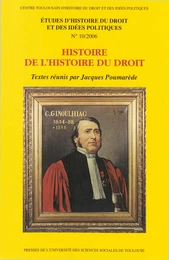 Histoire de l’histoire du droit