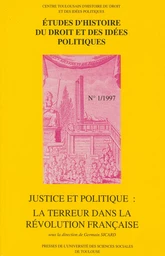 Justice et politique : la Terreur dans la Révolution française