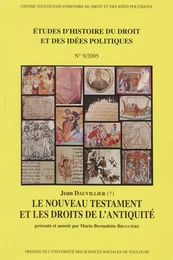 Le nouveau testament et les droits de l’Antiquité