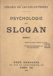 Psychologie du slogan