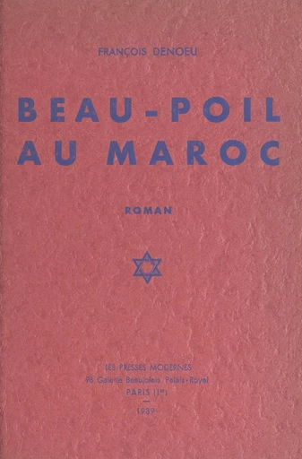 Beau-Poil au Maroc - François Denoeu - FeniXX réédition numérique