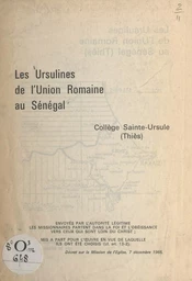 Les Ursulines de l'Union romaine au Sénégal, Collège Saint-Ursule (Thiès)