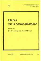 Etudes sur la Satyre Menippée