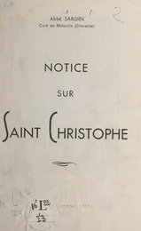 Notice sur saint Christophe