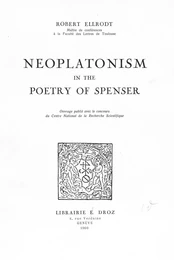 Neoplatonism in the poetry of Spenser