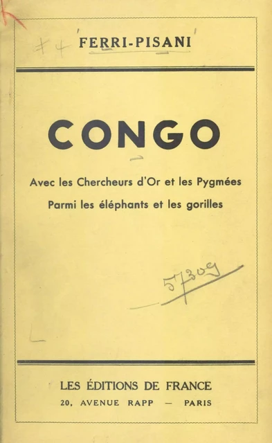 Congo -  Ferri-Pisani - FeniXX réédition numérique