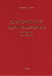 Oratio pro. M. Tullio Cicerone contra Des. Erasmum (1531) ; Adversus Des. Erasmi Roterod. Dialogum Ciceronianum oratio secunda (1537) / Préface de Jacques Chomarat