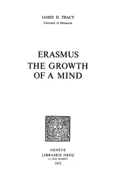 Erasmus, the Growth of a Mind