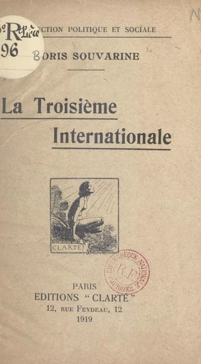 La troisième Internationale - Boris Souvarine - FeniXX réédition numérique