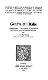 Genève et l'Italie