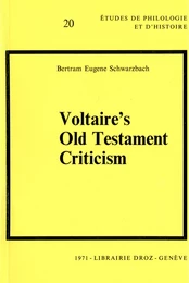 Voltaire's Old Testament Criticism