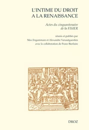 L'intime du droit à la Renaissance