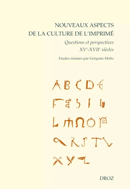 Nouveaux aspects de la culture de l'imprimé -  - Librairie Droz