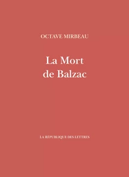 La Mort de Balzac