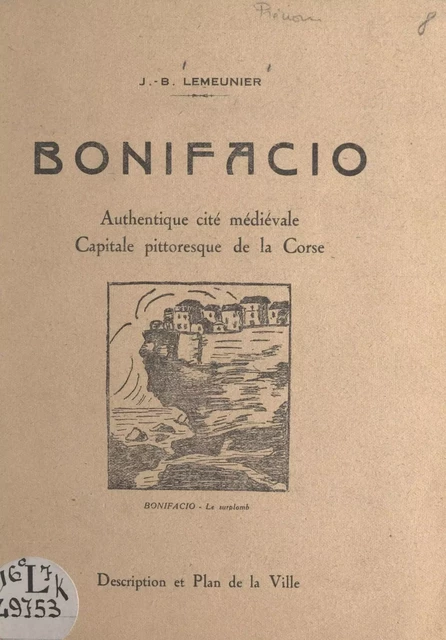 Bonifacio - Jean-Baptiste Lemeunier - FeniXX réédition numérique