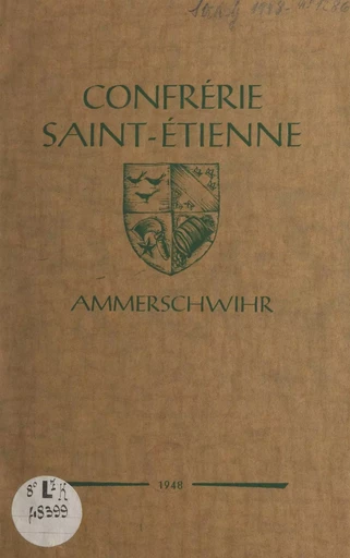 Confrérie Saint-Étienne - Joseph Dreyer, René Kuehn - FeniXX réédition numérique