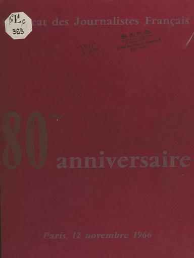 80 ans - Maurice Carité, Roger Chaffard-Luçon, Pierre Denoyer - FeniXX réédition numérique