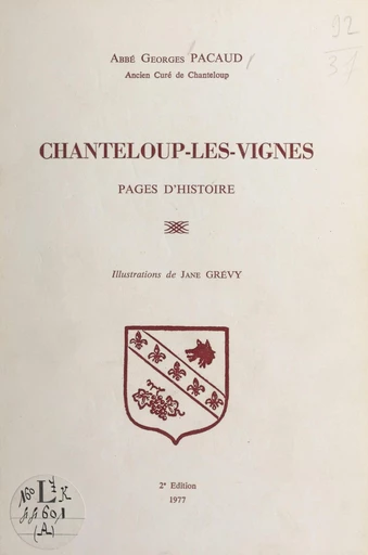 Chanteloup-les-Vignes - Georges Pacaud - FeniXX réédition numérique