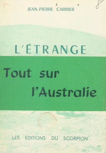 L'étrange continent - Jean-Pierre Carrier - FeniXX réédition numérique