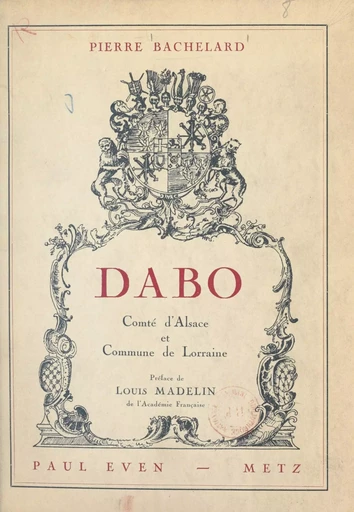 Dabo - Pierre Bachelard - FeniXX réédition numérique