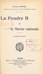 La poudre B et la marine nationale