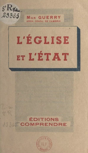 L'église et l'État - Émile Guerry - FeniXX réédition numérique