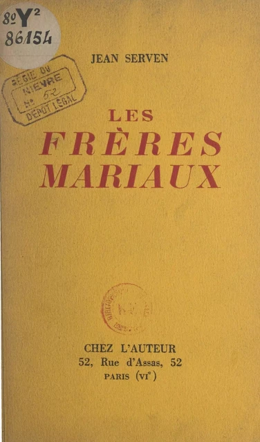 Les frères Mariaux - Jean Servan - FeniXX réédition numérique