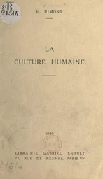 La culture humaine