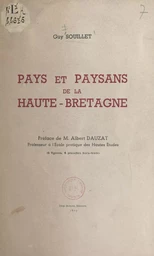 Pays et paysans de la Haute-Bretagne